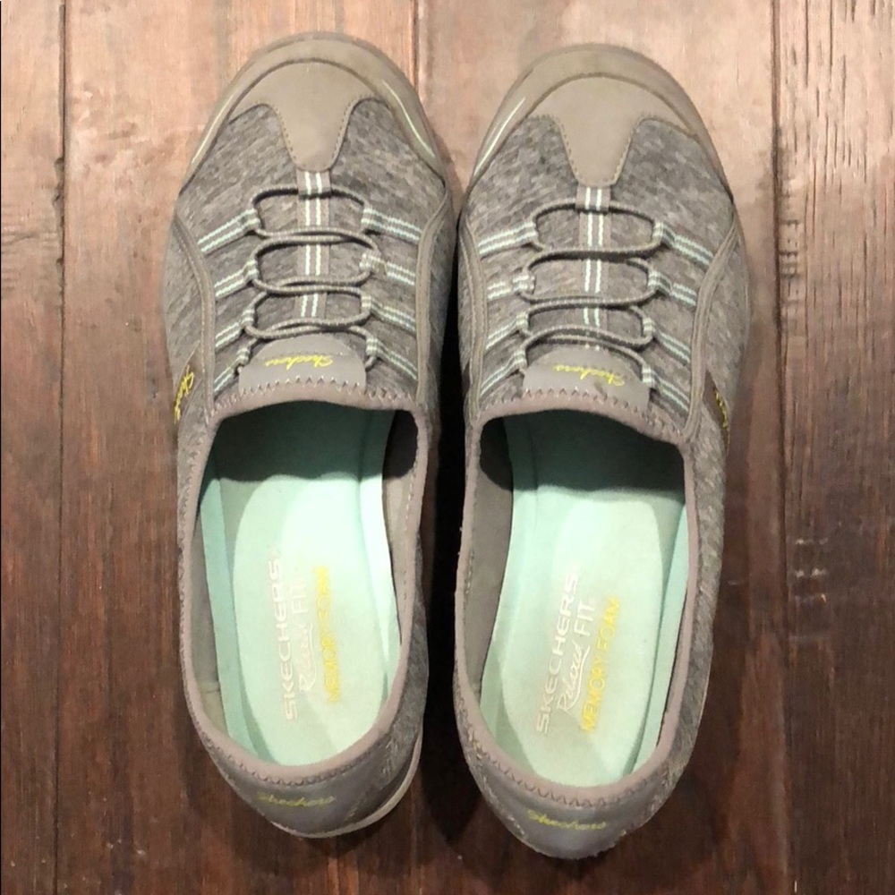 Skechers slip on memory foam sneakers